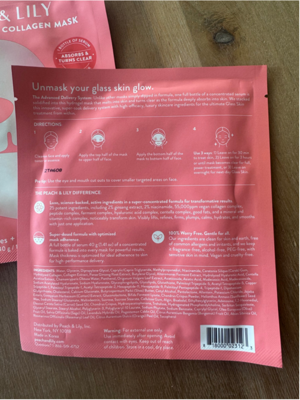 Peach & Lily Ginseng Collagen Mask Set Large Pack 5 - Picture 3 of 3